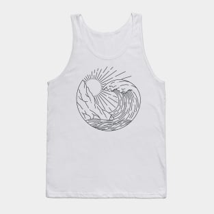 Wave and Cliff Tank Top